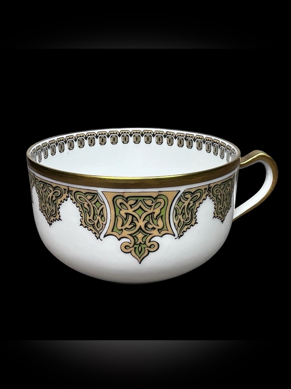 Antique Haviland Co Limoges France Fine Porcelain Teacup Gold filigree dualstamp